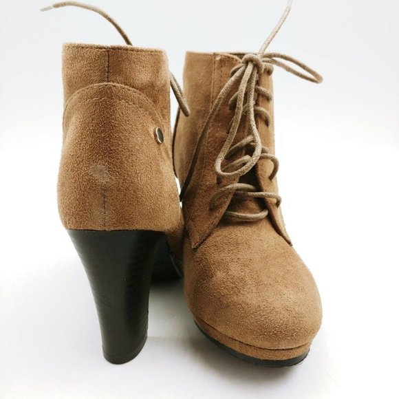 Forever Womens Program 33 Lace Up Ankle Boot 5 - Picture 4 of 10